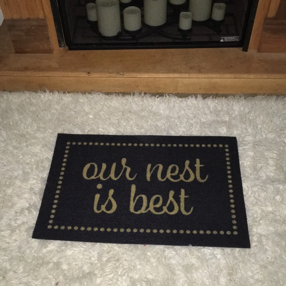 Our Nest is best Farmhouse floor mat